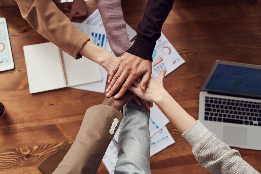 Recruiter shaking hands with legal candidate